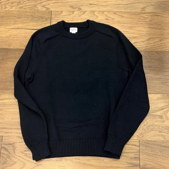 J. Crew Black Crewneck Sweater for Men - Picture 1 of 11